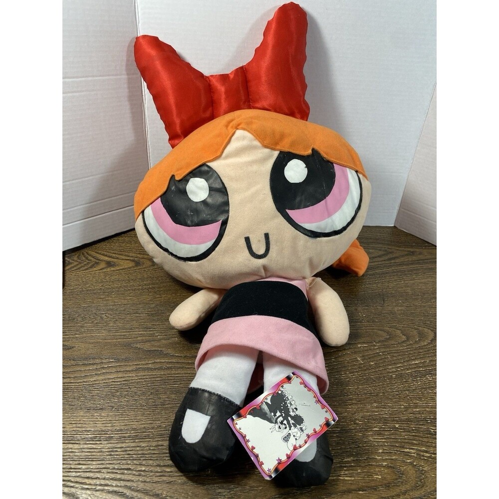 *DISTRESSED* 1999 Powerpuff Girls Cartoon Network Blossom Plush Doll Figure 19’